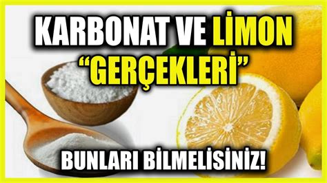 Limon ve karbonat karışımı