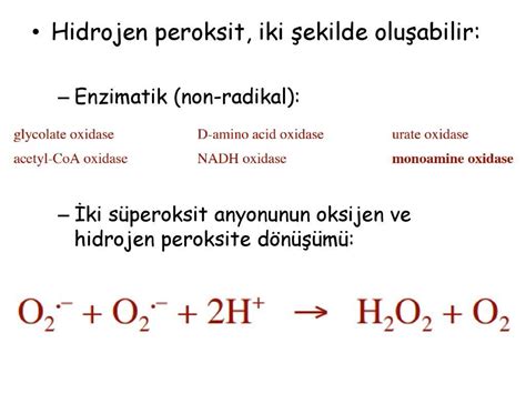 Hidrojen peroksit kullanımı